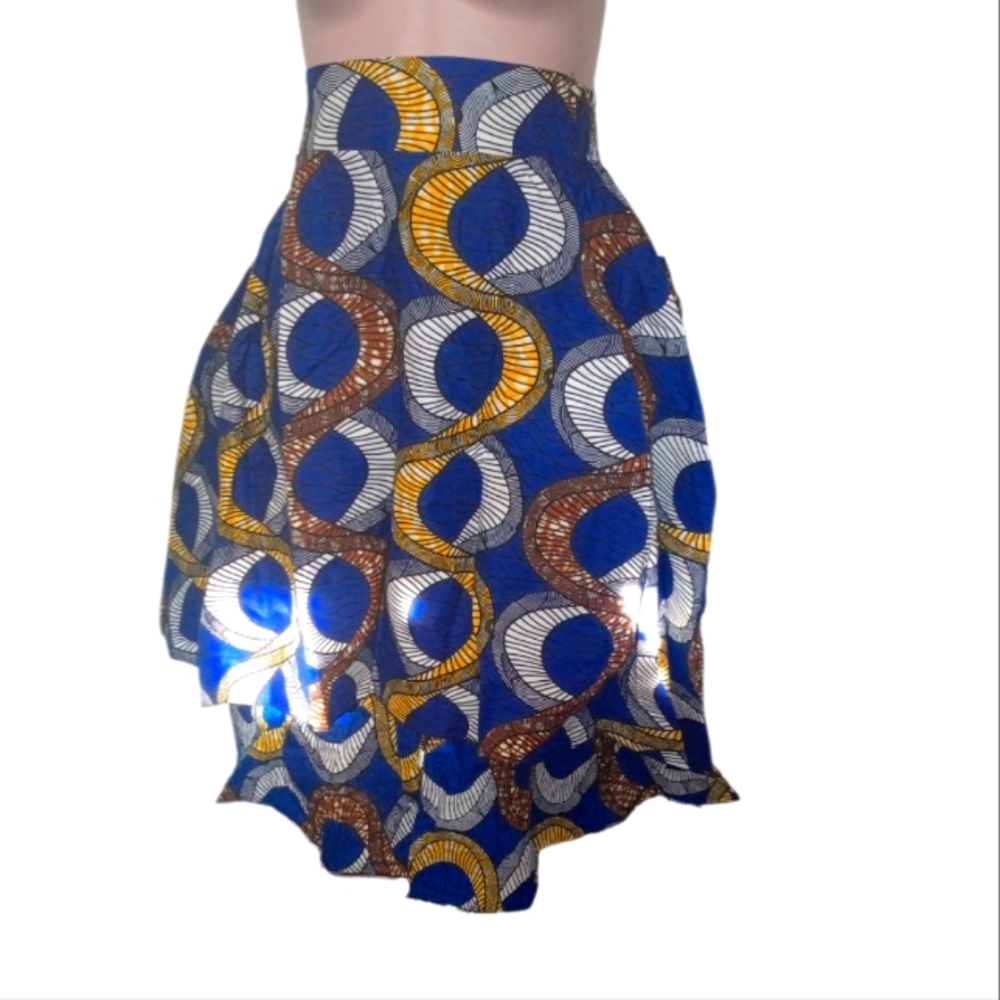 African print skirt